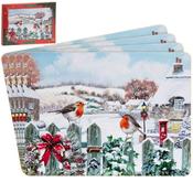Christmas Robin Set of 4 Placemats image