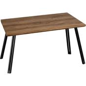 Quebec Wedge Edge Dining Table Oak Colour image