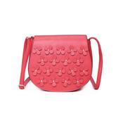 Red Floral Satchel Handbag image