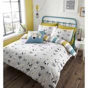 Cool Dogs Grey Double Duvet Set image