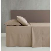 Percale Natural Deep Fitted Sheet Non Iron image