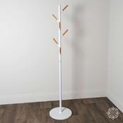 Contemporary Hat &amp; Coat Stand White Marble Base image