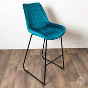 Sofia Velvet Teal Bar Stool image