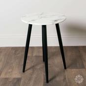 Sofia Side Table With Marbled Glass Top image