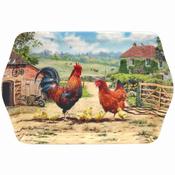 Cockerel and Hen Tray Small image