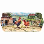 Cockerel and Hen Tray Medium image