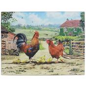 Cockerel and Hen Cutting Board image