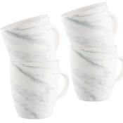 Belleek 4 Marble design Porcelain Mugs image