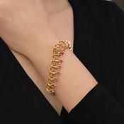 Pink and Turquoise Bracelet image