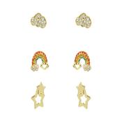Gold Trio Earrings image