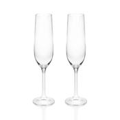 Ripple Set of 2 Crystal Champagne Glasses image