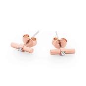 Bar Earrings Rose Gold image