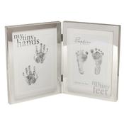 Bambino Double Handprint and Footprint Photo Frame image