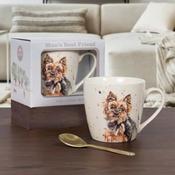 Mans Best Friend Yorkie China Mug image