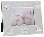 Beautiful Baby Silver Plated Frame Portrait image