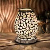 White Flower Mosaic Aroma Lamp image