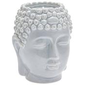Buddha Candle Jar Grey 13x10x10cm image