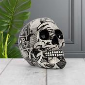 Monochrome Skull Large 19x12x15cm image