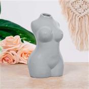 Grey Body Vase 17.5cm image