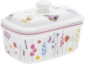 Butterfly Garden China Butter Dish image