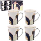 Art Deco China Mugs Set of 4 image