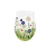 Dainty Daisy Hand Painted Stemless Glass image