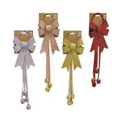 Door Bow Glitter 4 Nutbells 3 Assorted Colours image