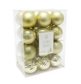 24 Pack 40mm Champagne Baubles image
