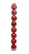 8 Pack 80mm Red Baubles image