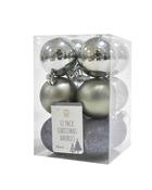 12 Pack of SMG Paltinum Colour 50mm Baubles image