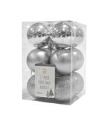 12 Pack Silver SMG 50mm Baubles image