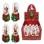 Santa Waterball 45mm Tree Base 4 Assorted image
