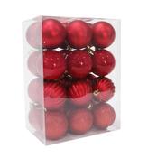24 Pack 60mm Red Baubles image