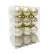 24 Pack 60mm Champagne Baubles image