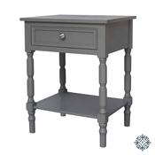 Lincoln 1 Drawer Accent Table Carbon Grey image