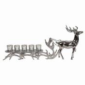 Reindeer Sleigh 5 Tea Light Holder  L71cm image