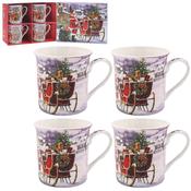 Santa Mugs Set of 4 image