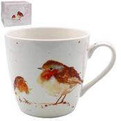 Winter Robins Breakfast Mug image