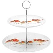 Winter Robins Cake Stand image