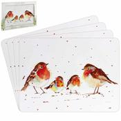Winter Robins Placemats Set 4 image