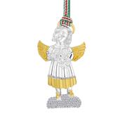 Gold and Silver Plated Christmas Angel Decoration image
