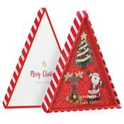 Set of 3 Porcelain Christmas Hanging Decorations image