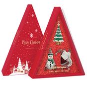 Set of 3 Sparkle Christmas Decorations Red Insert image
