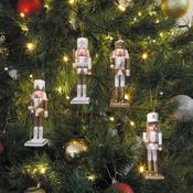 White and Gold Nutcracker Deco H13cm 4 Assorted image