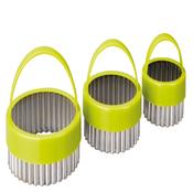 Ibili Round Flutted Cookie Cutters Set of 3 image