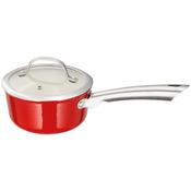 Stellar Cast Iron Saucepan Red 16cm image