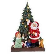 Santa and Christmas Tree Figurine image