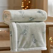 Geese Printed Fleece Throw 140X180cm image