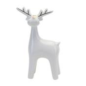 White Ceramic Reindeer 113x190x59mm image