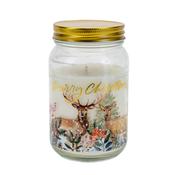 300g Glass Jar Candle Deer Design 135x85x85cm image